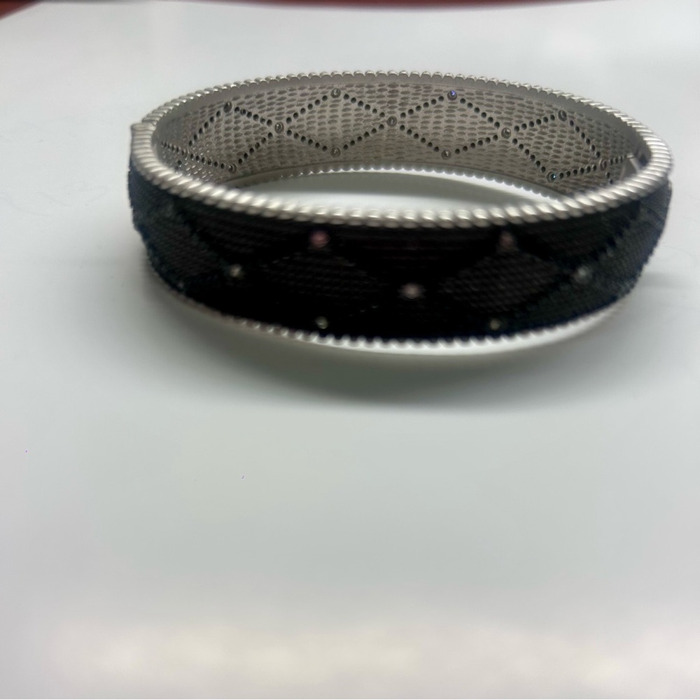 Freida Rothman signature textured hinged bangle new - Picture 11 of 12